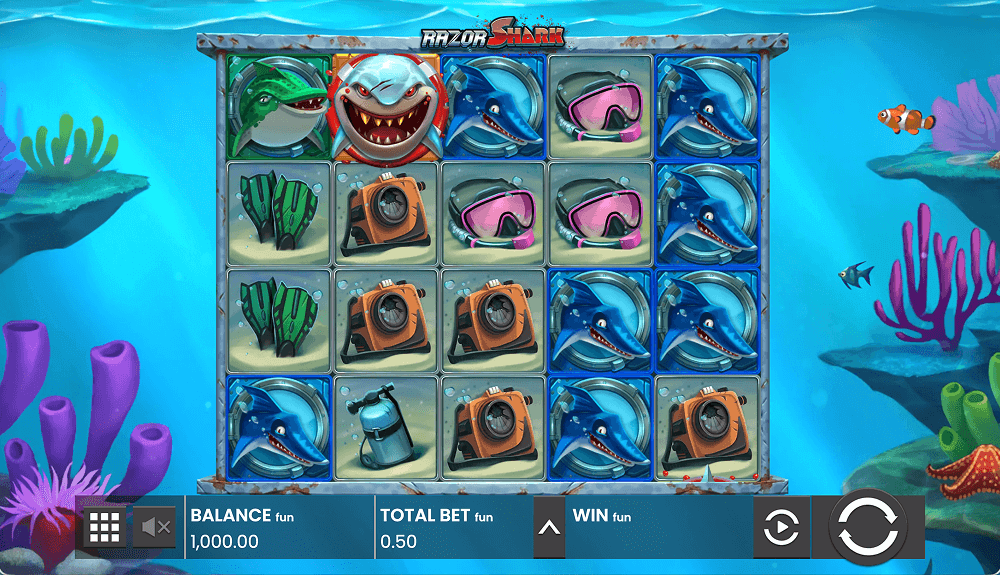 Правила видео слота Razor Shark